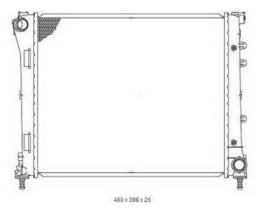 R.D. FT525 - RADIADOR FIAT 500 - FORD KA