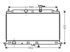 R.D. KA491 - RADIADOR KIA RIO