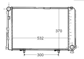 R.D. ME080 - RADIADOR MERCEDES W124