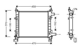 R.D. FD001 - RADIADOR FORD KA 1.2-1.3 +A/C