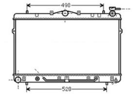 R.D. HY505 - RADIADOR HYUNDAI COUPE-LANTRA  A/T