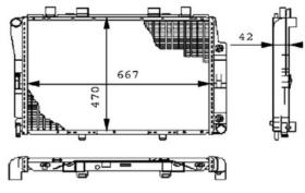 R.D. ME316 - RADIADOR MERCEDES W140
