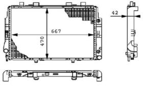 R.D. ME320 - RADIADOR MERCEDES W140