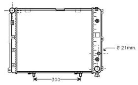 R.D. ME330 - RADIADOR MERCEDES W124