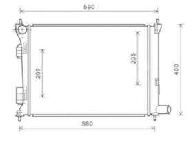 R.D. HY166 - RADIADOR HYUNDAI I20/KIA RIO