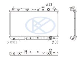 KOYO PL082691 - RADIADOR HONDA CRV 2.0 16V