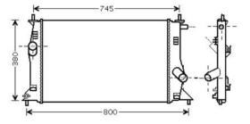 R.D. MZ465 - RADIADOR MAZDA 5