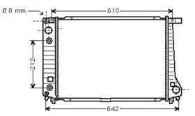 R.D. BW170 - RADIADOR BMW E36