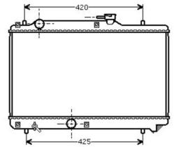 R.D. SZ035 - RADIADOR SUZUKI BALENO A/T