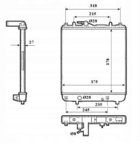 R.D. OP861 - RADIADOR OPEL AGILA 1.0-1.2 `03-