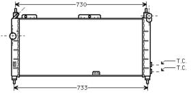 R.D. OP631 - RADIADOR OPEL CORSA/TIGRA +AC M/T