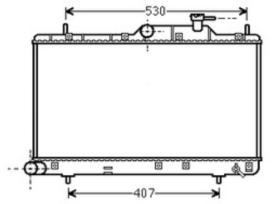 R.D. HY471 - RADIADOR HYUNDAI ACCENT 1.3-1.6 M/T