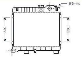 R.D. BW734 - RADIADOR BMW E21 6CYL