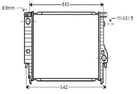 R.D. BW150 - RADIADOR BMW E30 320-325/324TD