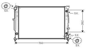 R.D. AI220 - RADIADOR AUDI