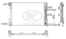 KOYO PL412875 - RADIADOR MERCEDES W204 A/T