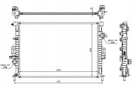 R.D. FD200 - RADIADOR FORD MONDEO / KUGA / FOCUS