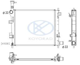 KOYO PL823158 - RADIADOR KIA PICANTO `11