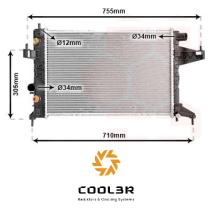 R.D. OP035 - RADIADOR OPEL CORSA C A/T