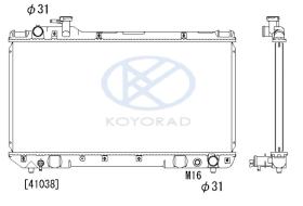 KOYO PL010401 - RADIADOR TOYOTA RAV4 2.0 16V