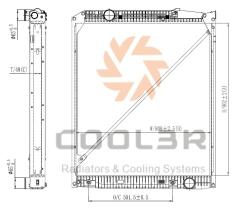 R.D. 16HD6198F - RADIADOR MERCEDES ACTROS-PL/AL