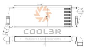 R.D. 16PA0920 - INTERCOOLER RENAULT MEGANE II