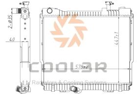 R.D. 16PA1211 - RADIADOR NISSAN CABSTAR `06-