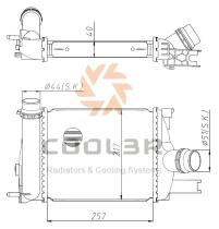 R.D. 16PI0212 - INTERCOOLER RENAULT CLIO IV/DACIA