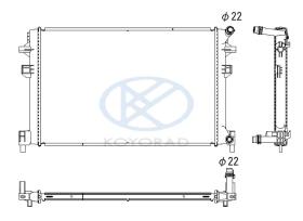 KOYO PL453349 - RADIADOR VW GOLF VII