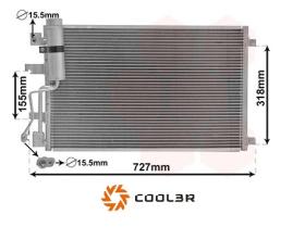 R.D. 102759K8C3S - CONDENSADOR NISSAN QASHQAI 2.0