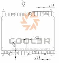 R.D. 103238081 - RADIADOR FORD FIESTA VI-TOURNEO