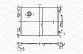 MAGNETI MARELLI BM1794 - RADIADOR HYUNDAI ACCENT/KIA RIO A/T