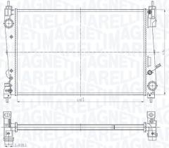 MAGNETI MARELLI BM1843 - RADIADOR OPEL CORSA D/GRANDE PUNTO