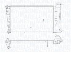 MAGNETI MARELLI BM1884 - RADIADOR CITROEN XSARA-ZX / 306