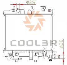 R.D. 104571081 - RADIADOR MAZDA DEMIO