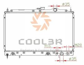 R.D. 105220085 - RADIADOR MITSUBISHI GALANT IV