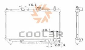 R.D. 108123083 - RADIADOR TOYOTA AVENSIS 2.0 `97