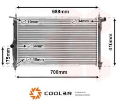 R.D. DW253 - RADIADOR DAEWOO LANOS 1.5-1.6