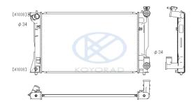 KOYO PL011667 - RADIADOR TOYOTA AVENSIS