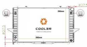 R.D. VO509 - RADIADOR VOLVO S70/V70 `96- A/T