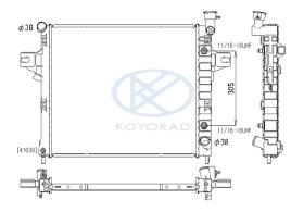 KOYO PL331591 - RADIADOR JEEP GRAND CHEROKEE