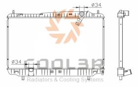 R.D. DW481 - RADIADOR CHEVROLET EVANDA