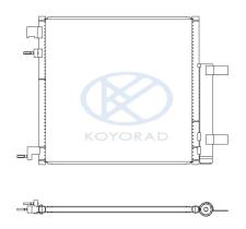 KOYO CD311001 - CONDENSADOR CHEVROLET SPARK