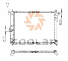 R.D. DW255 - RADIADOR DAEWOO NUBIRA