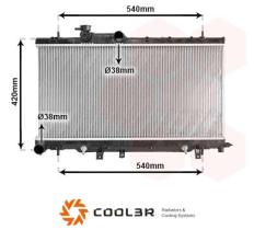 R.D. SU058 - RADIADOR SUBARU IMPREZA 2.0 A/T