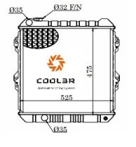 R.D. 17011034 - RADIADOR TOYOTA HILUX 2.4D - METALICO