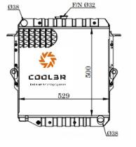 R.D. 17011051 - RADIADOR TOYOTA LANDCRUISER HZJ7 - METALICO