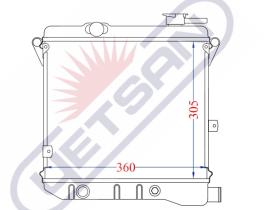 R.D. 15210216 - RADIADOR SEAT 127  METALICO