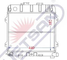 R.D. 15213102 - RADIADOR BMW E30 M10 METALICO