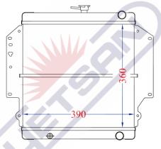 R.D. 15217134 - RADIADOR SUZUKI SAMURAI SJ413-METALICO